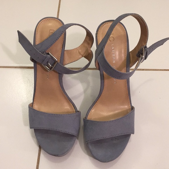 *BOGO 50%*Lauren Conrad light blue strappy heels - Picture 1 of 4